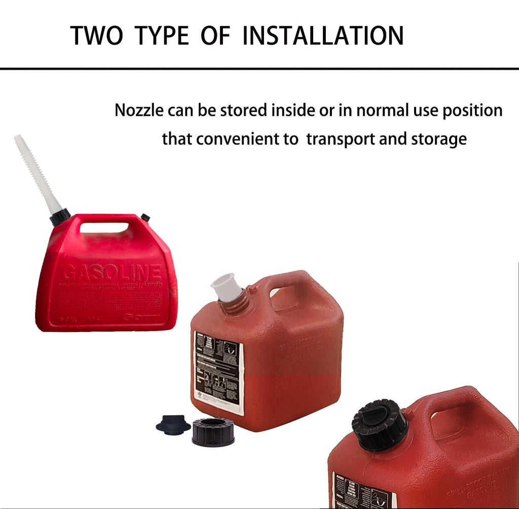 Gas Can Spout Replacement Kit with Flexible Pour Nozzle F521