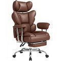 Big and Tall Home Office Desk Chair with Footrest O132
