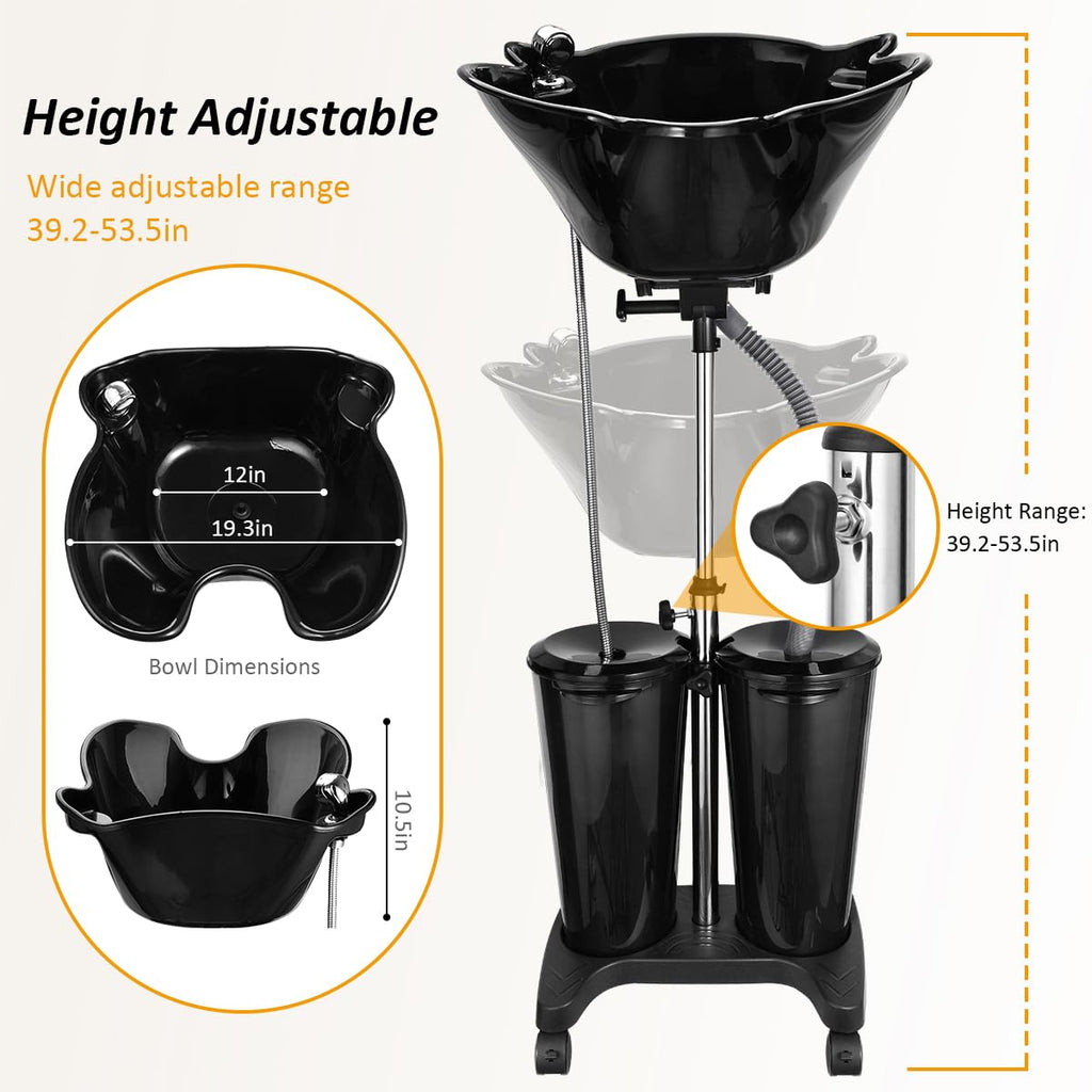 Portable Shampoo Bowl with Electric Pump K532