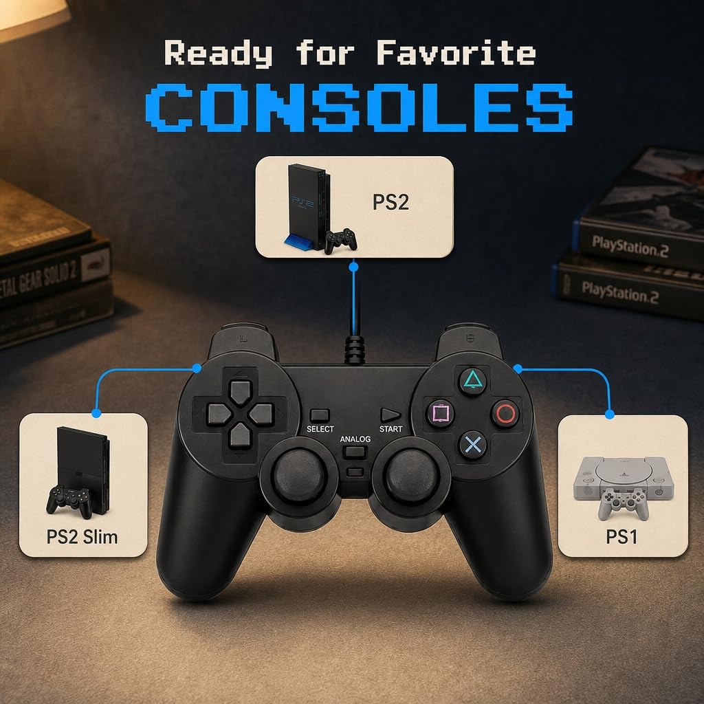Wired PS2 Controller 2 Pack X215714