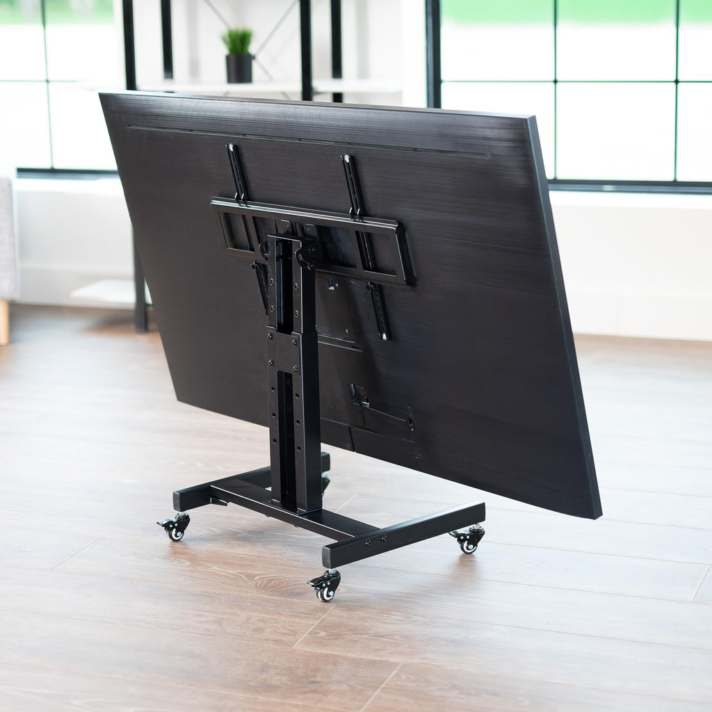 Low Height TV Cart for 32 to 75 inch Screens, Black Z8282