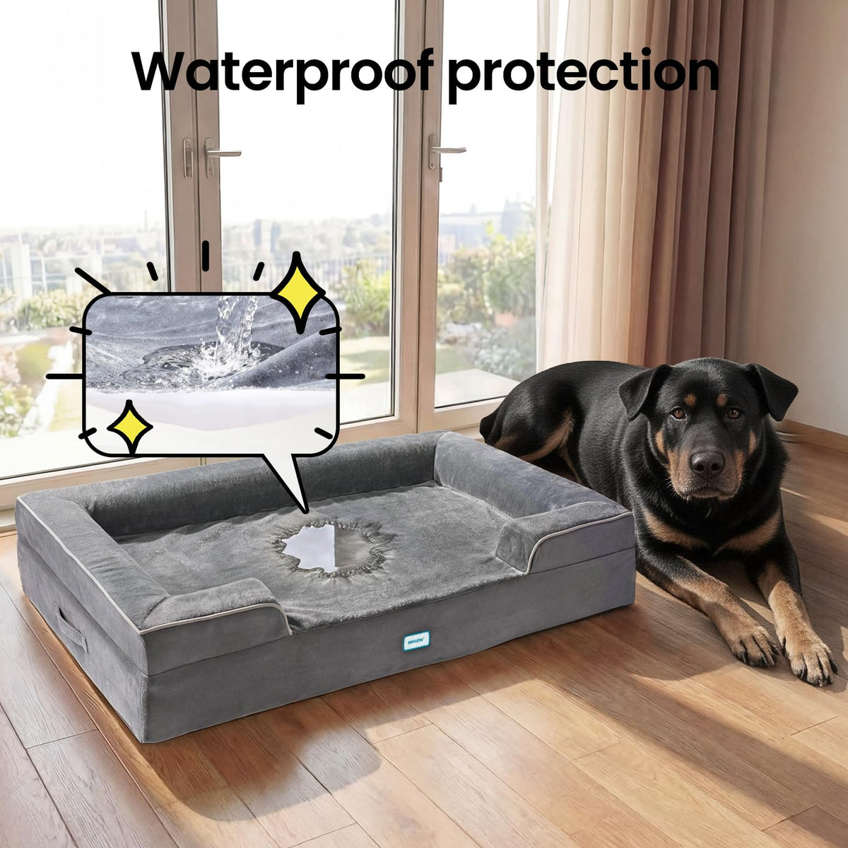 Extra Large Memory Foam Dog Bed V12205