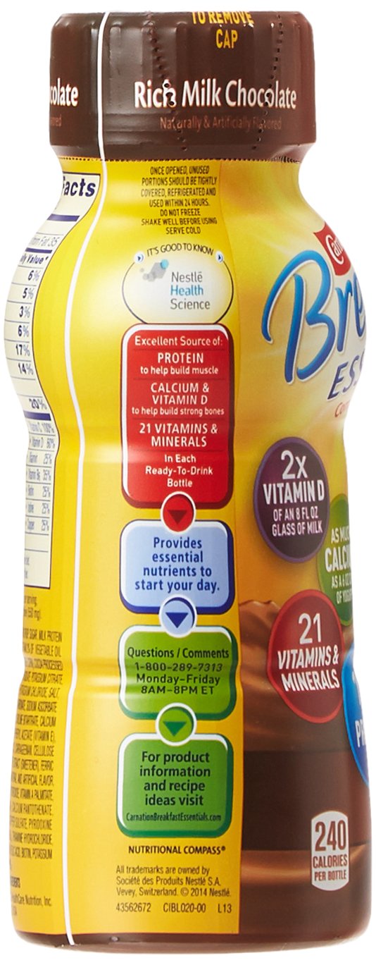Chocolate Nutritional Drink 8 oz Bottle 24 Ct C1846
