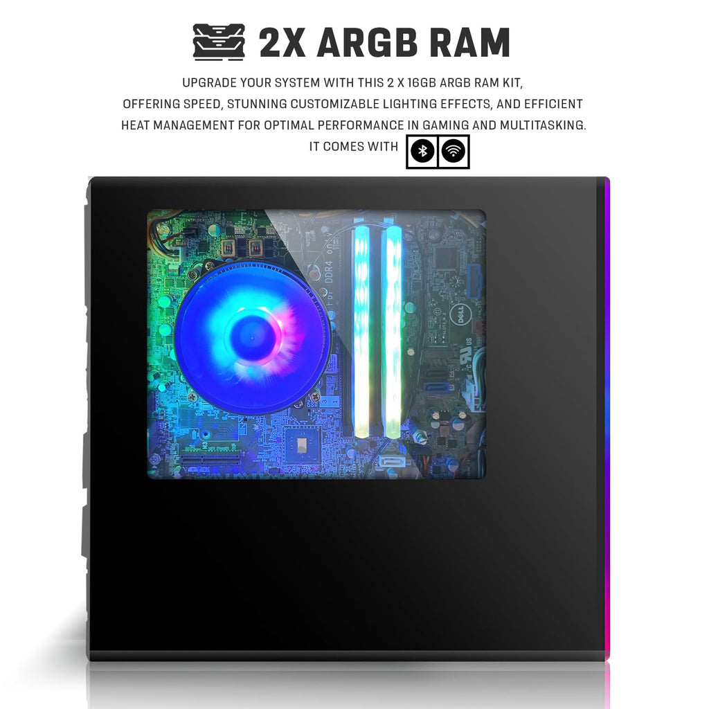 Intel Core i5 32GB RAM 2TB SSD Desktop PC with 24 Inch Curved Monitor K646