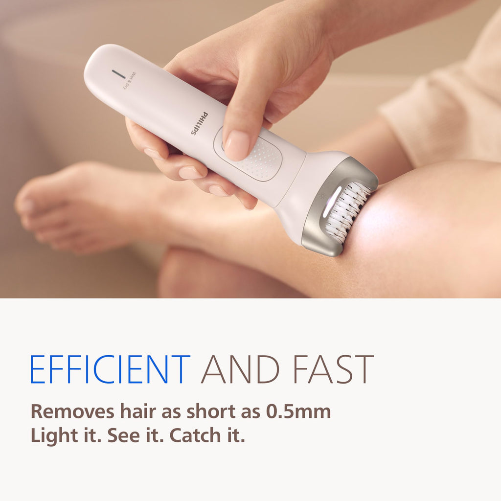 Cordless Wet and Dry Epilator with 7 Accessories I904