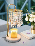 Candle Warmer Lamp with Timer Dimmable Adjustable Height Gold H85662