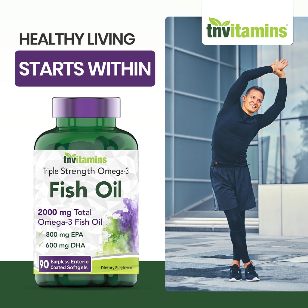 2000mg Omega-3 Fish Oil 90 Softgels Q921456