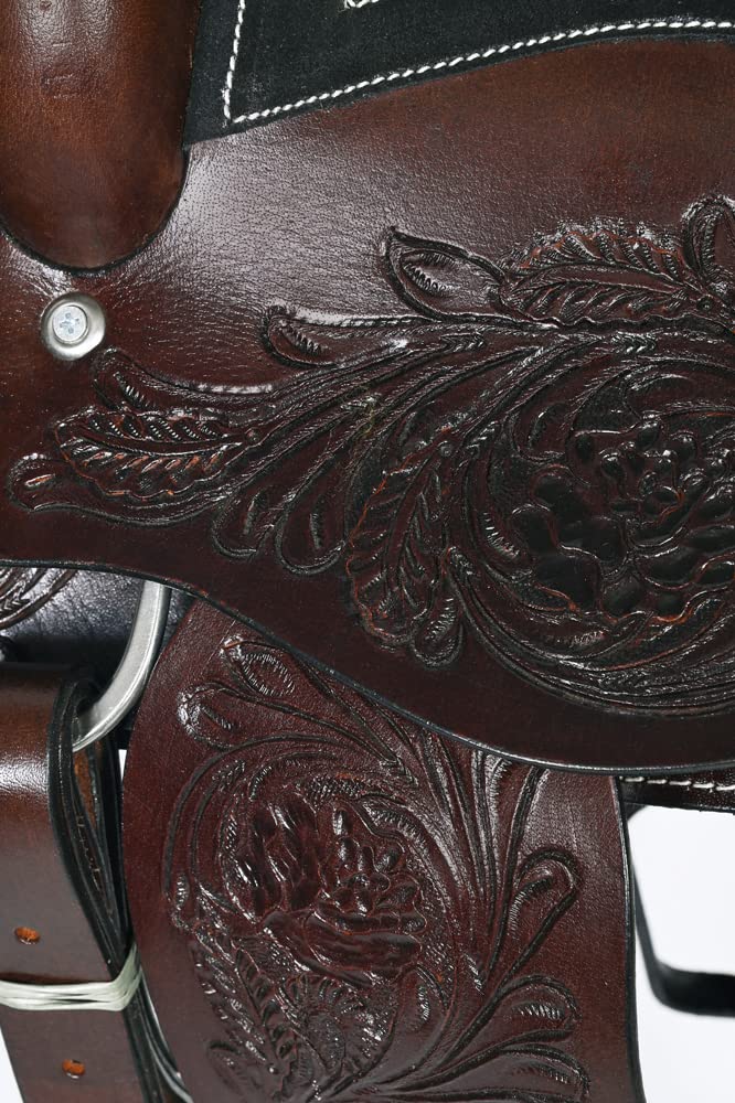 Dark Brown Leather Western Saddle N4103