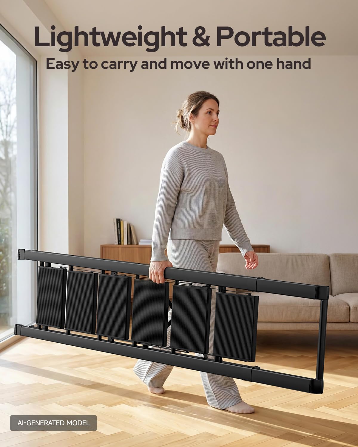 Black Foldable 6 Step Ladder K817