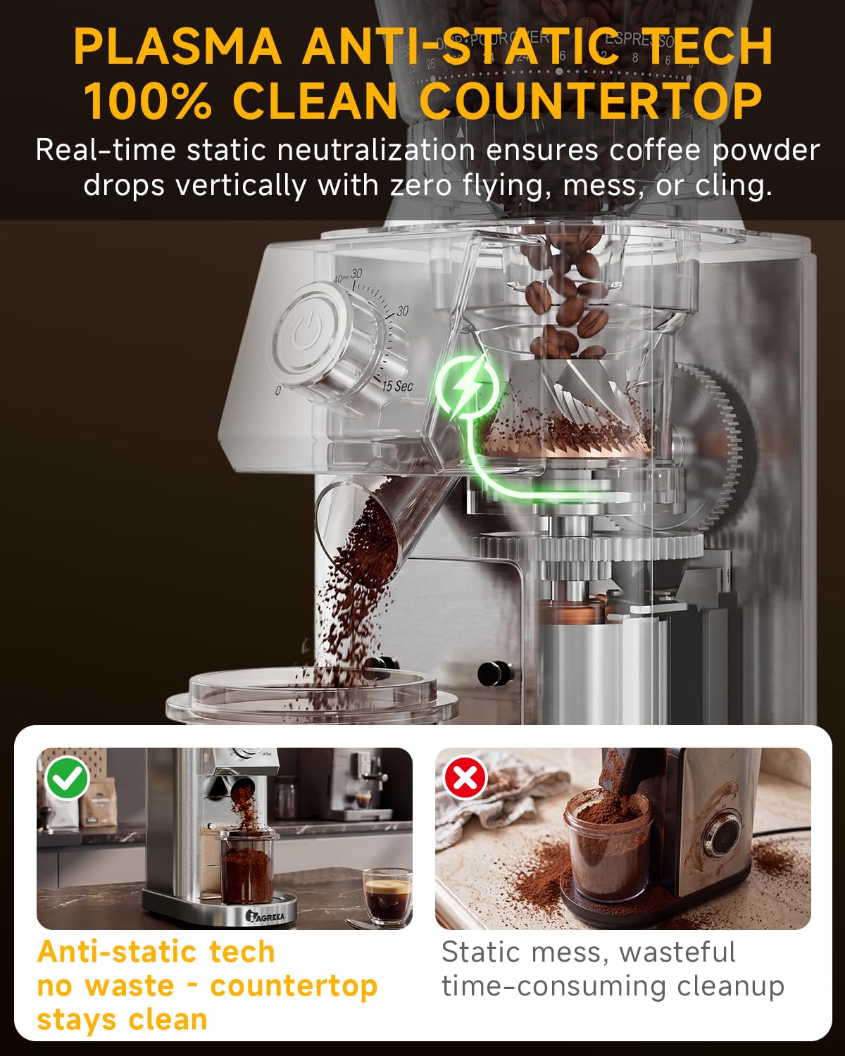 Conical Burr Espresso Grinder S489