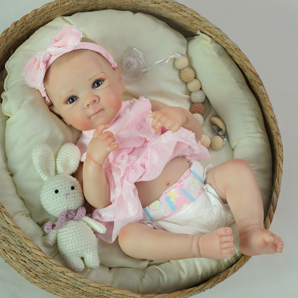 20 Inch Realistic Lifelike Newborn Baby Doll Girl with Vinyl Body P6580