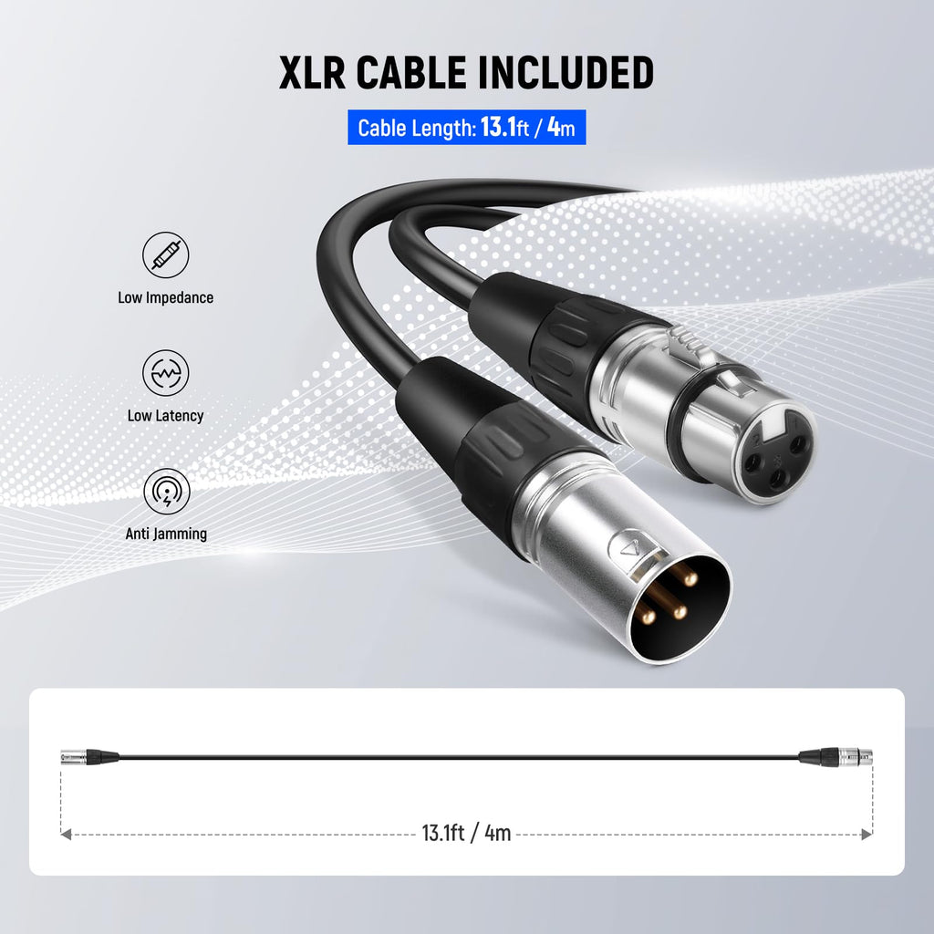 Cardioid Dynamic Microphone with XLR Cable C7008