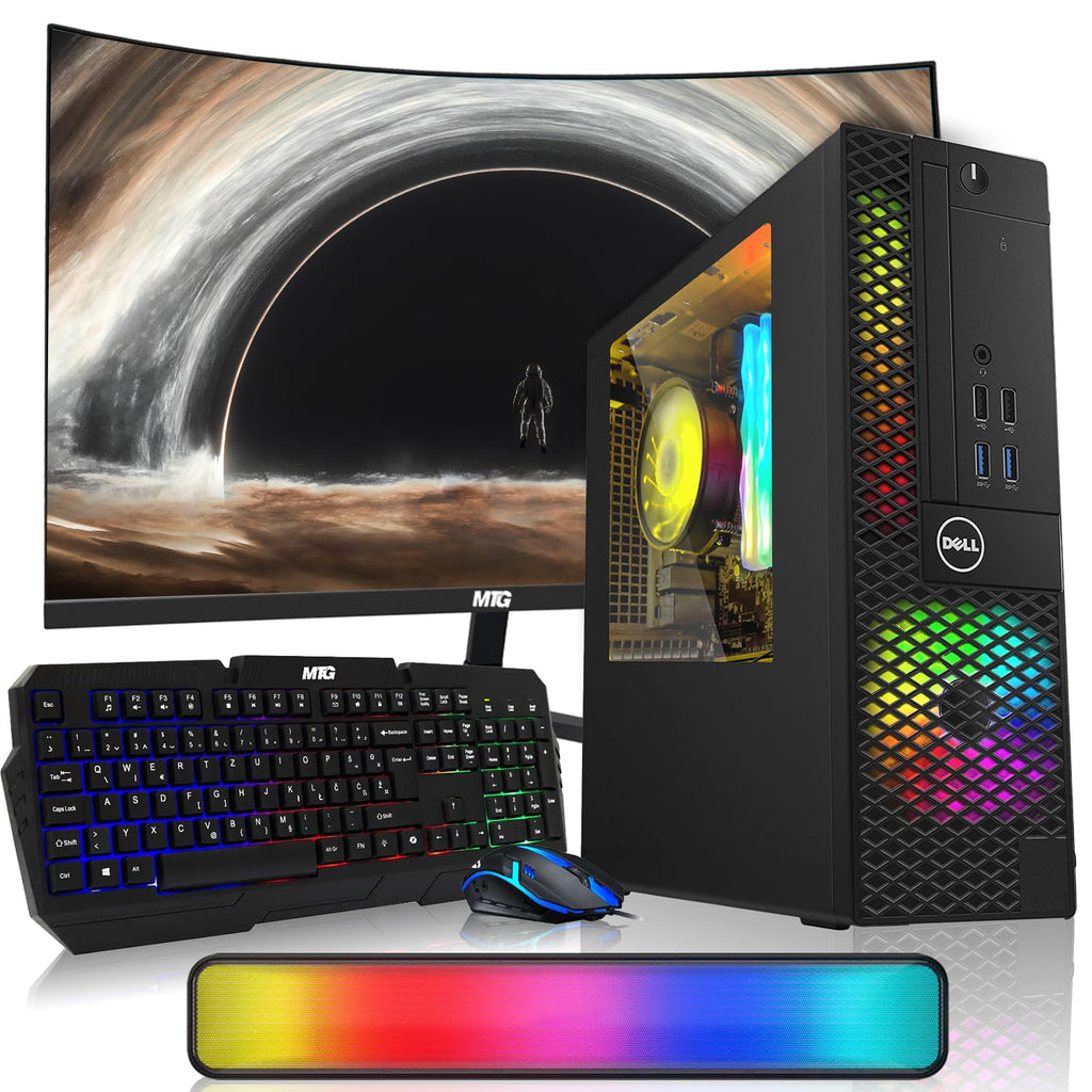 Intel Core i5 32GB RAM 2TB SSD Desktop PC with 24 Inch Curved Monitor K646