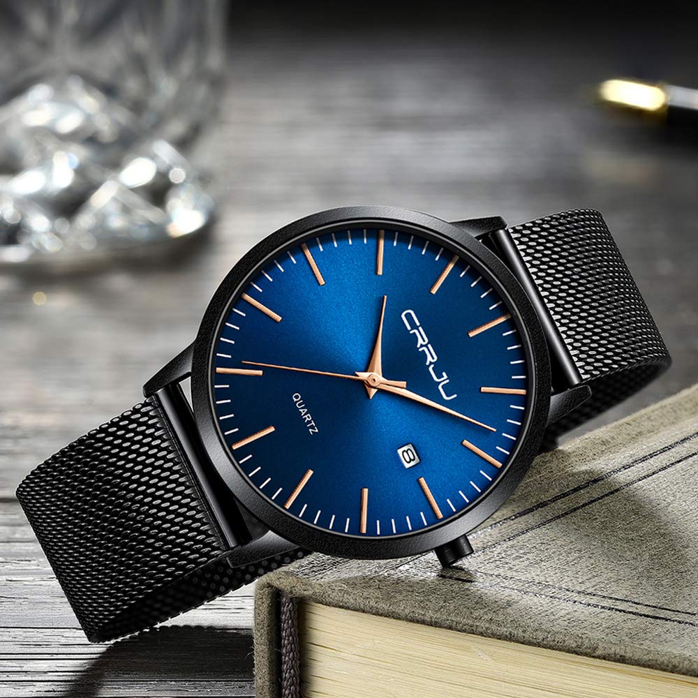 Minimalist Auto Date Quartz Waterproof Watch L936775