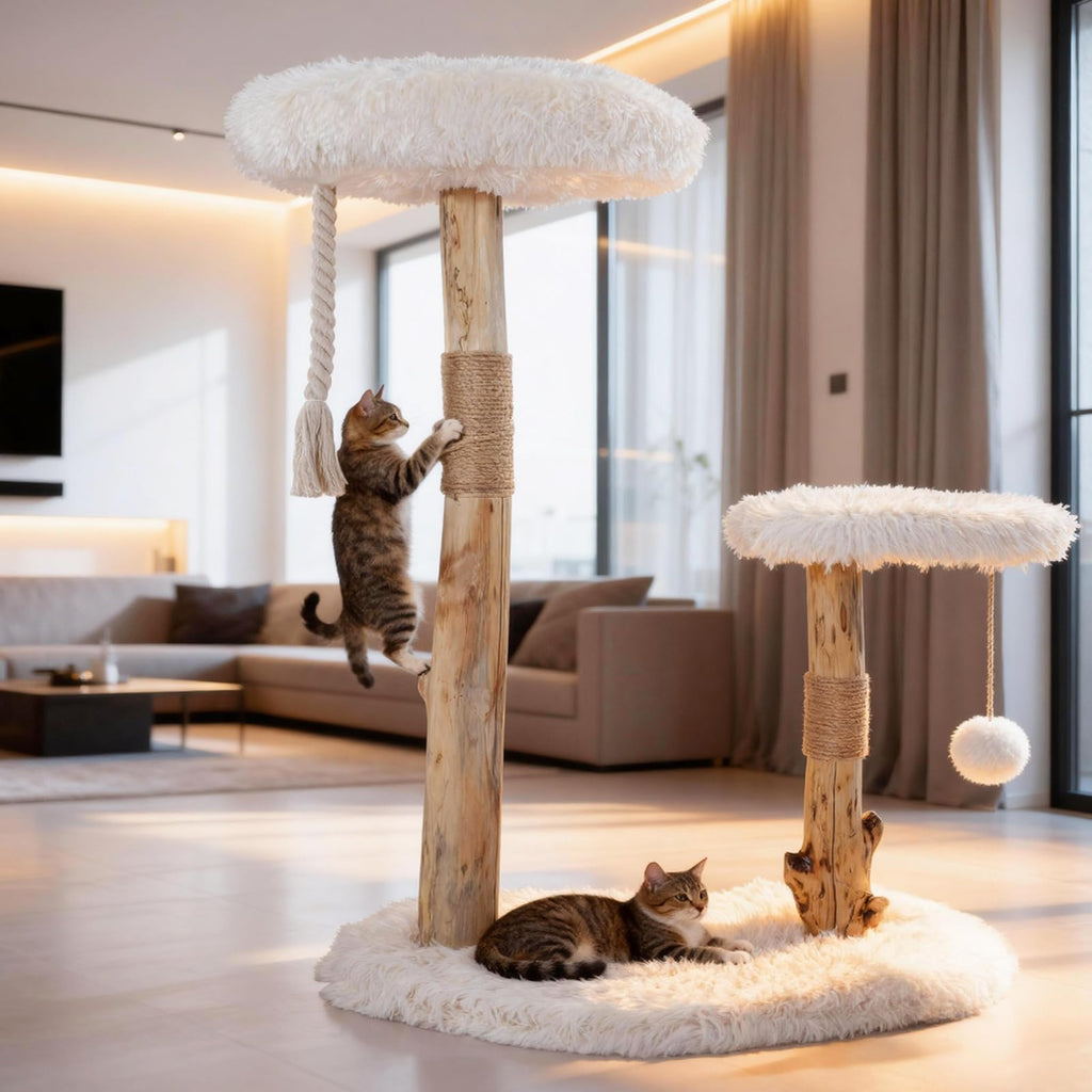 Modern Cat Tree Tower with Sisal Scratching Post V4021
