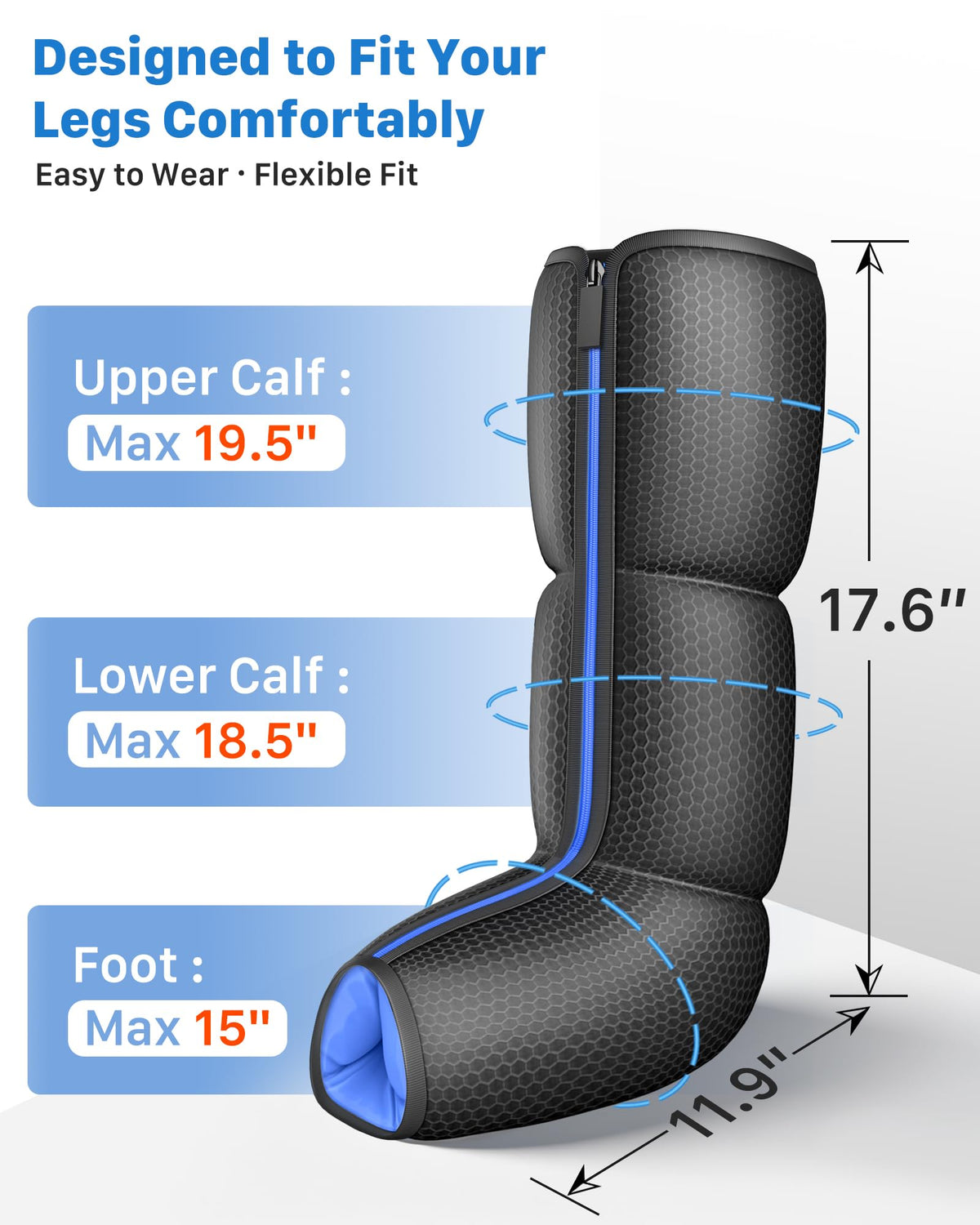 Air Compression Leg Massager with Heat F4920