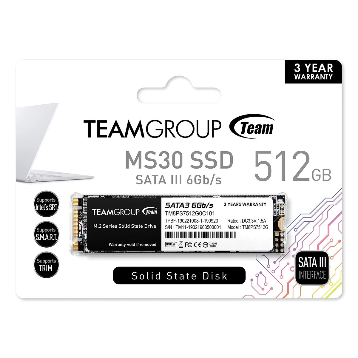 512GB M.2 2280 SATA III Internal Solid State Drive SSD G4583