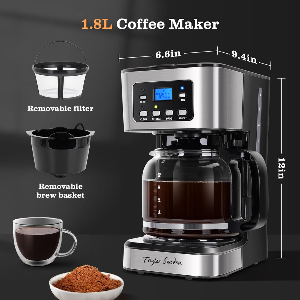 Programmable 12 Cup Drip Coffee Maker Y2874