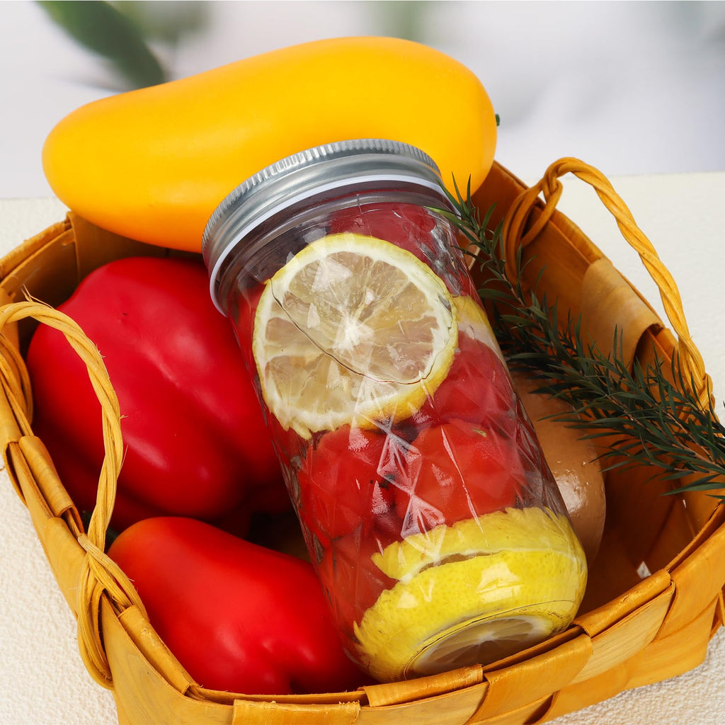 12 oz 20 Pack Glass Mason Jars with Airtight Lids B503460
