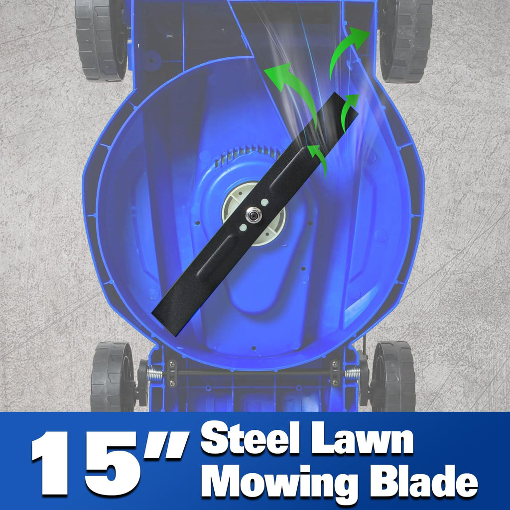 15" Corded Electric Push Mower with 35L Grass Bag R594