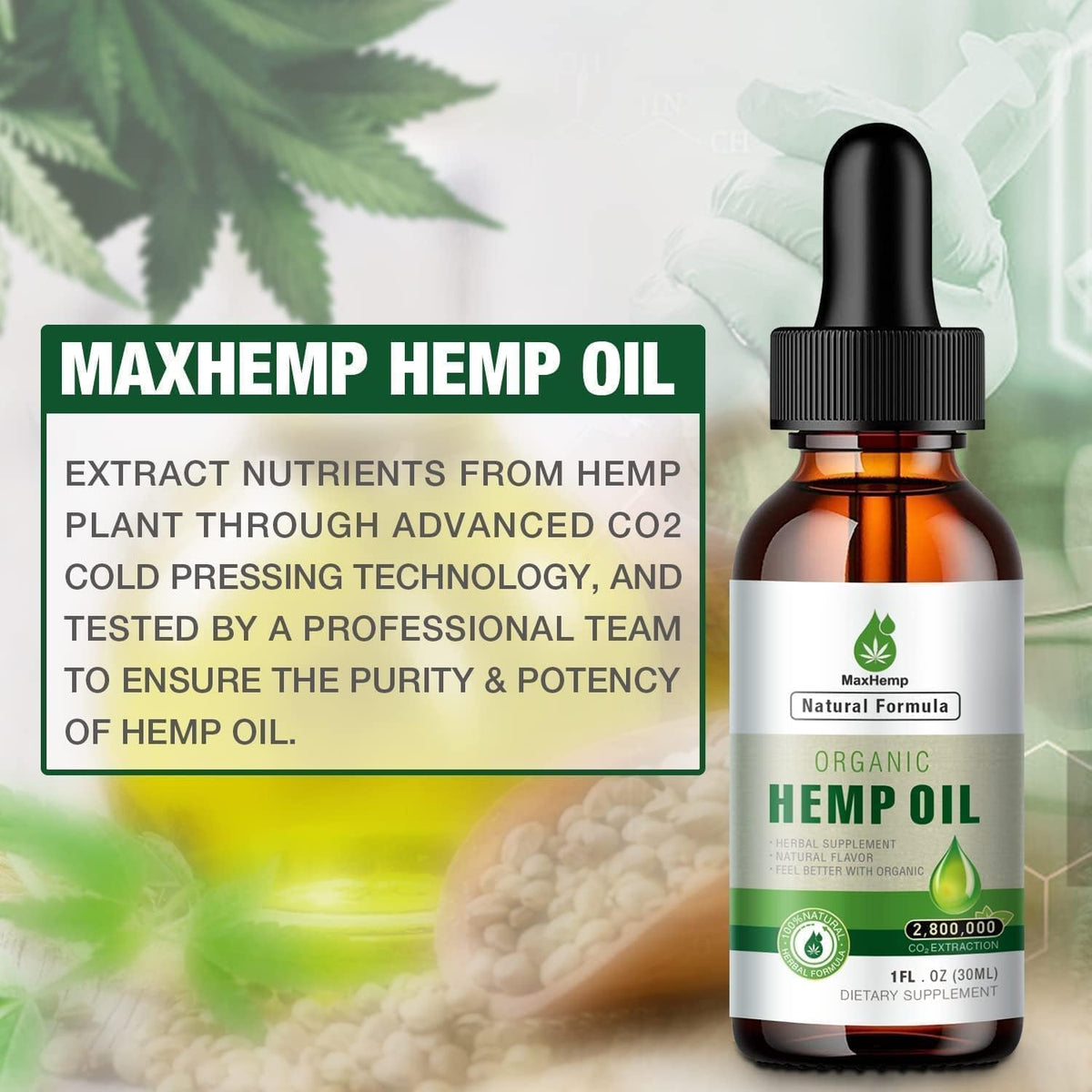 Organic Hemp Oil Tincture Y297