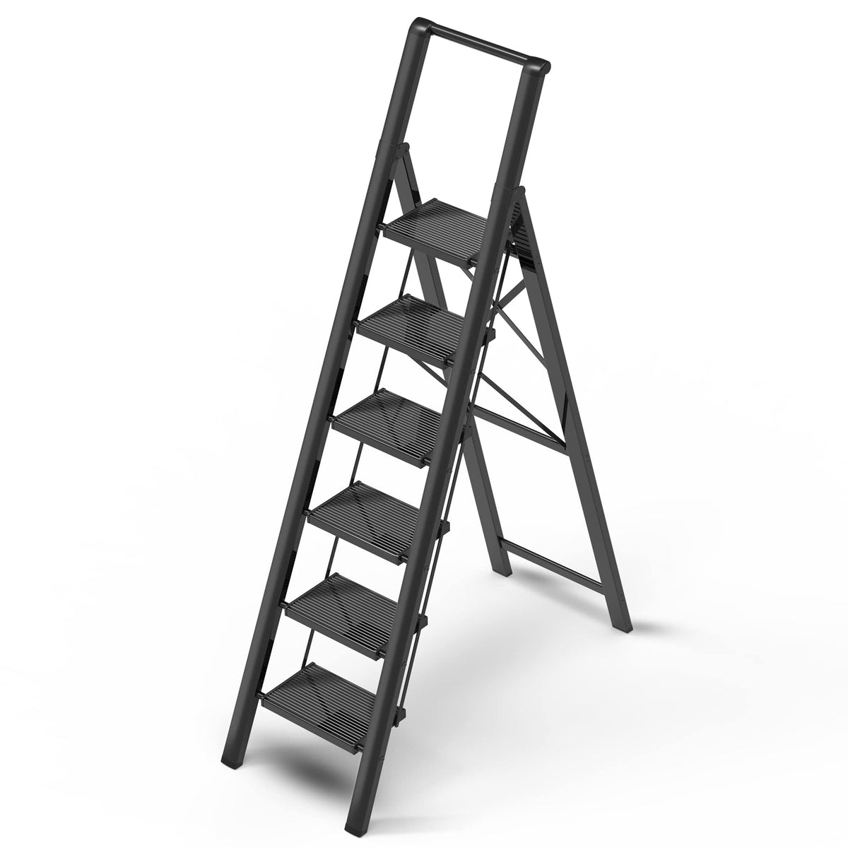 Black Foldable 6 Step Ladder K817