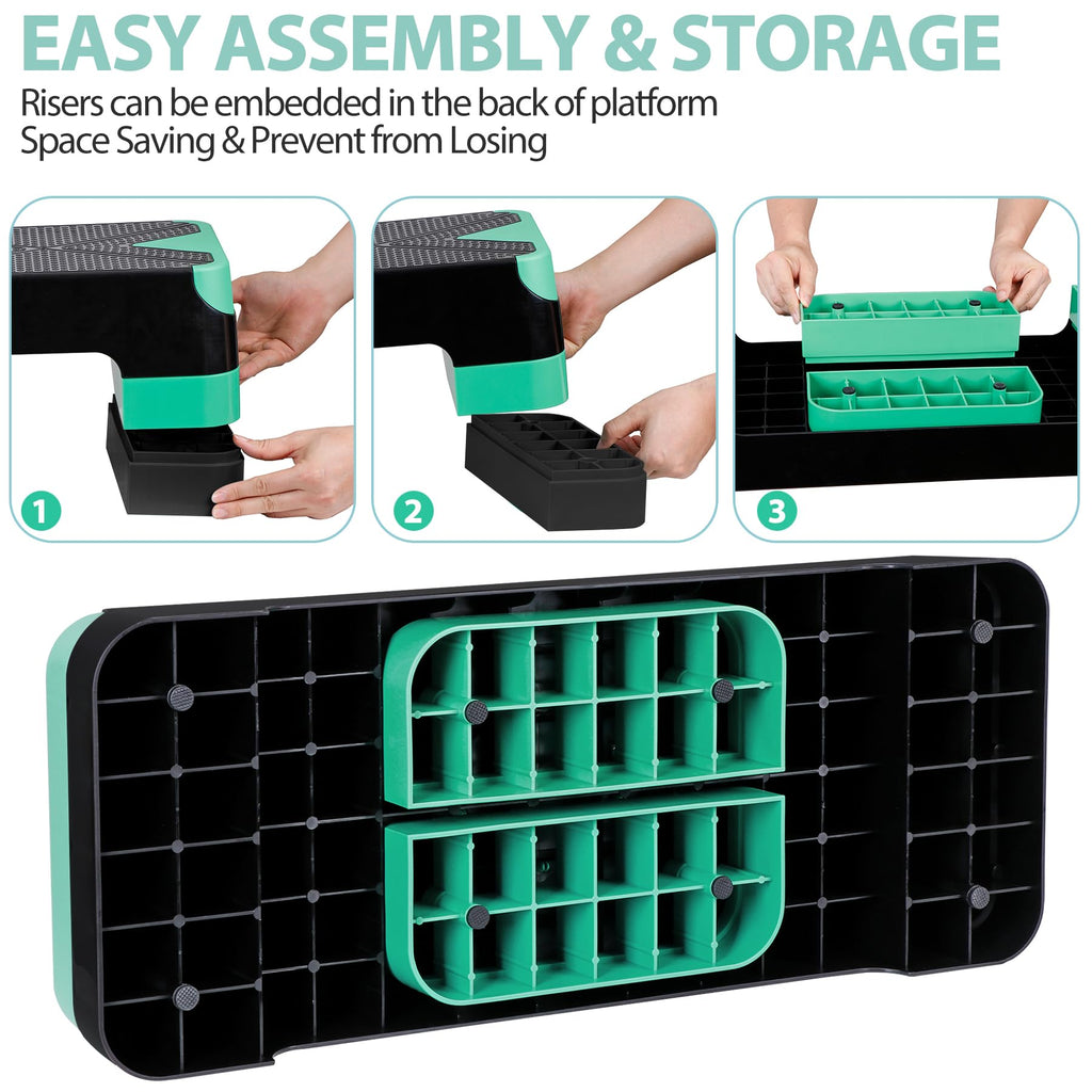 26.5 Inch Adjustable Aerobic Exercise Step Platform G374225