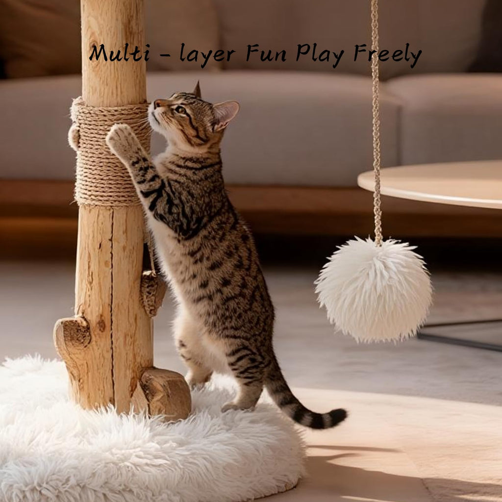Modern Cat Tree Tower with Sisal Scratching Post V4021