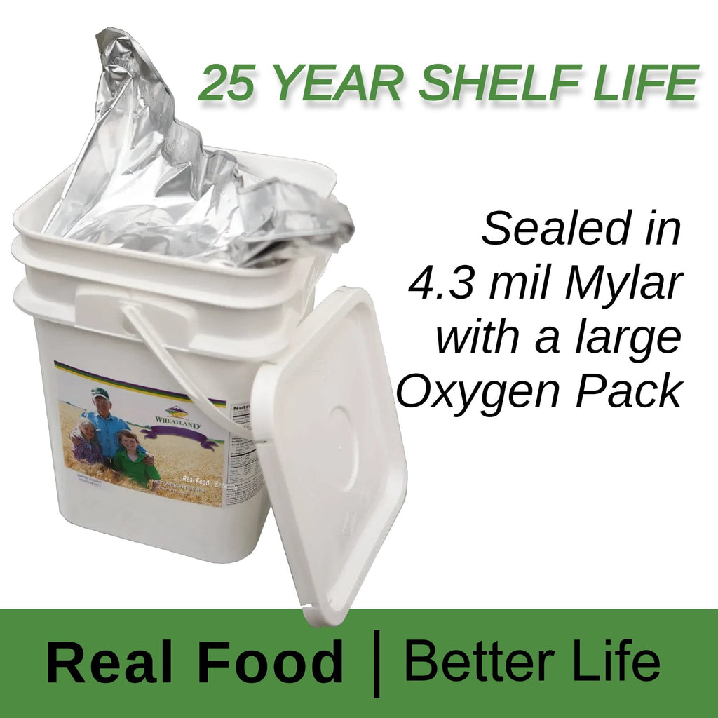 Organic Hard Red Wheat Berries 20lb Bucket P7020