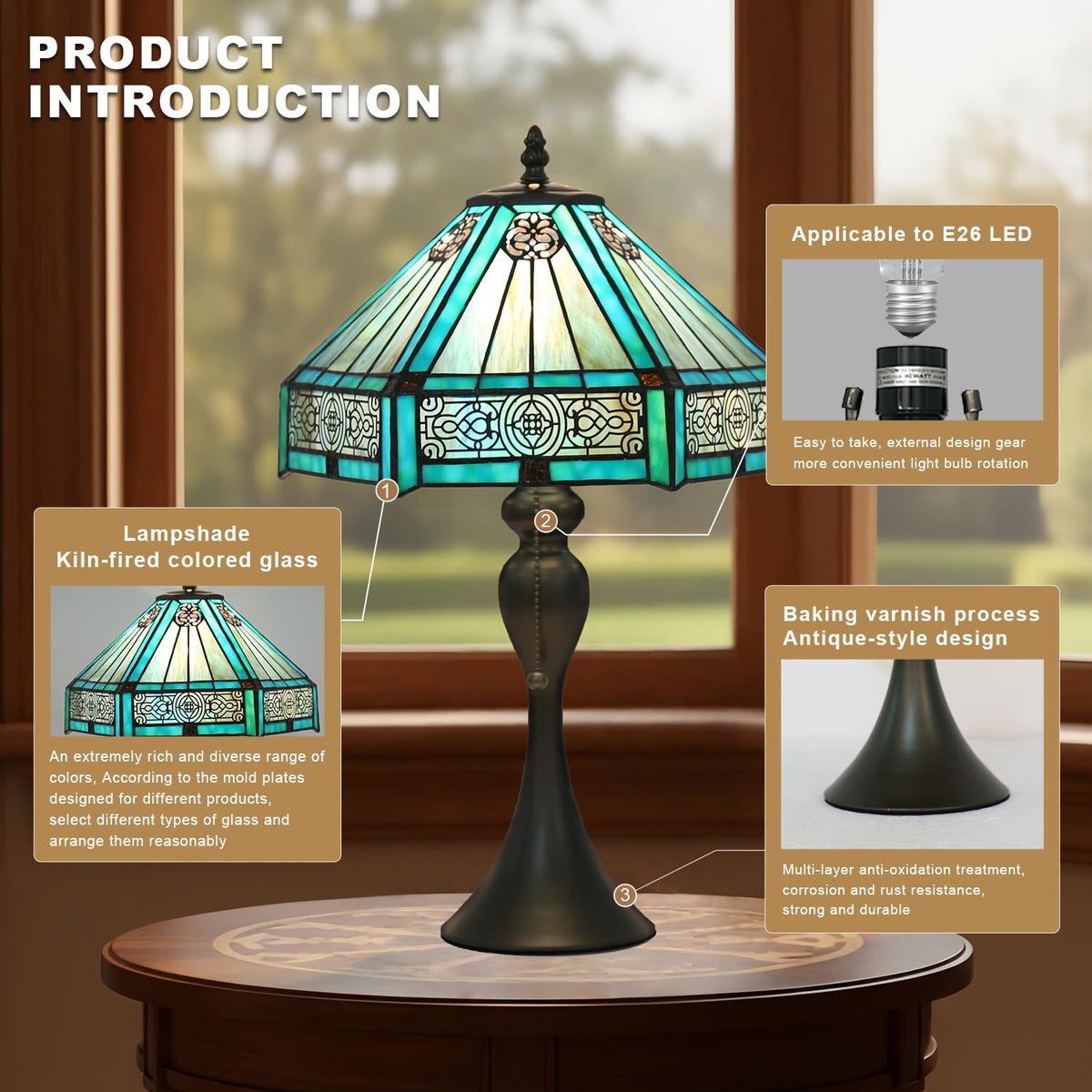 Stained Glass Table Lamp S581911