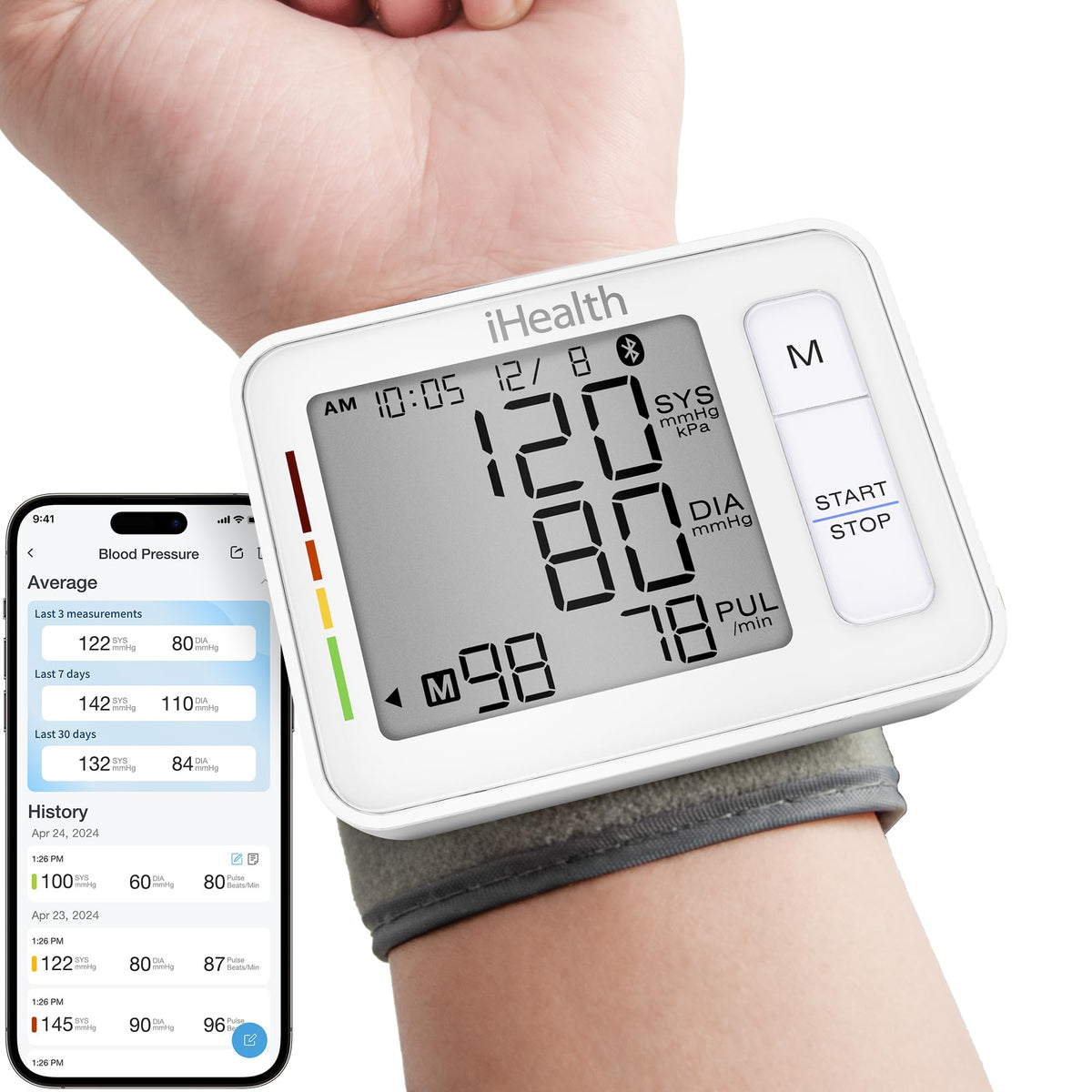 Wrist Blood Pressure Monitor with App V6590