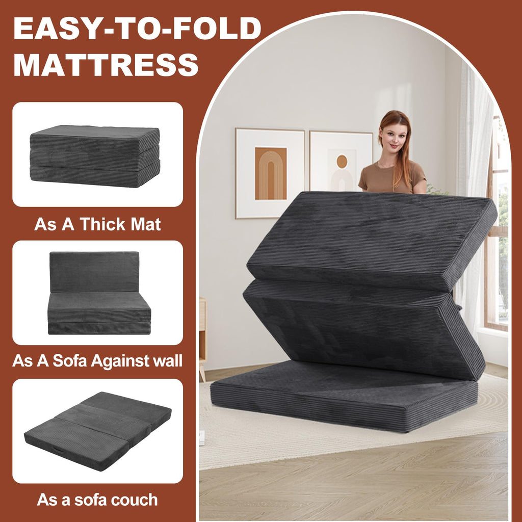 6-Inch Tri-Fold Foldable Mattress T5402