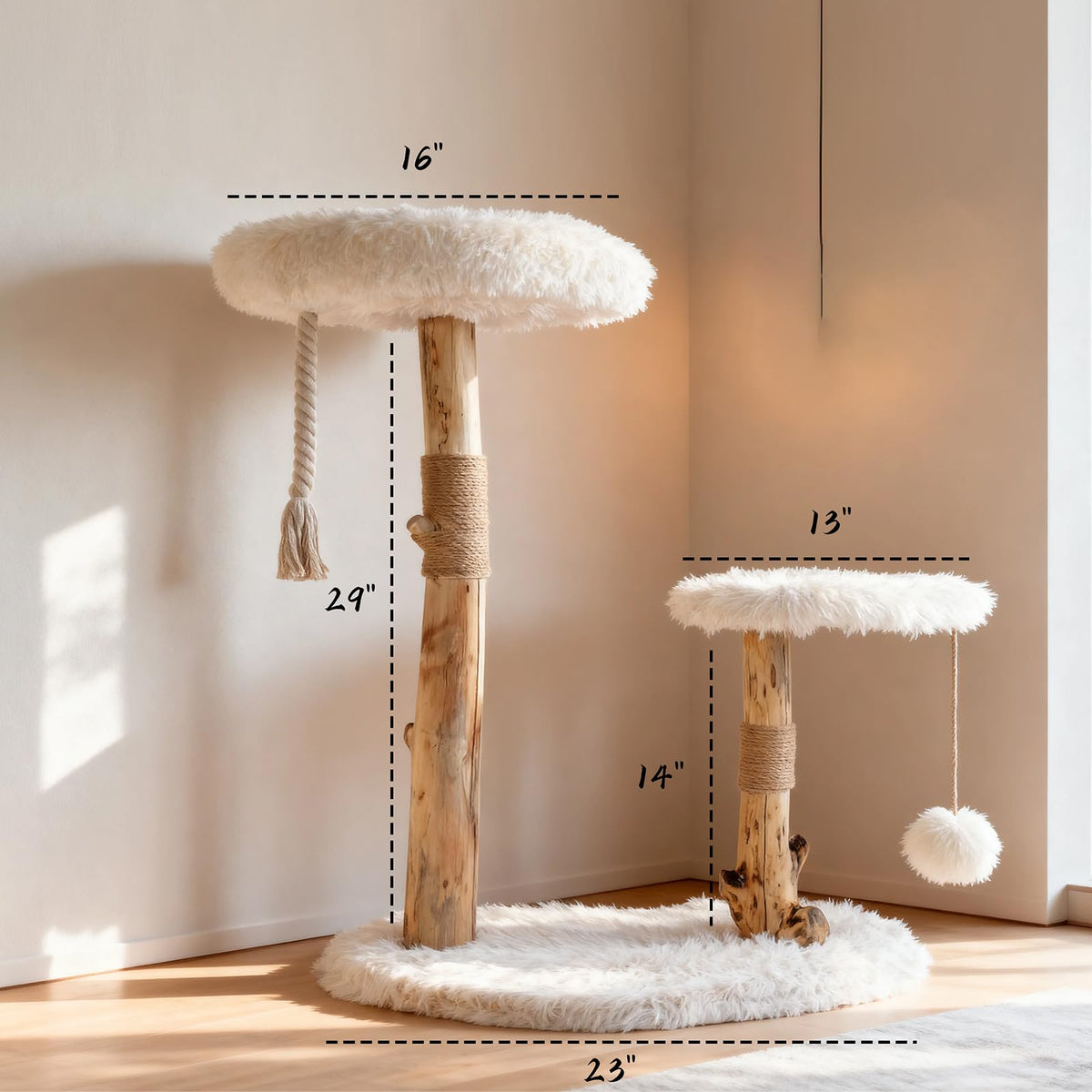 Modern Cat Tree Tower with Sisal Scratching Post V4021