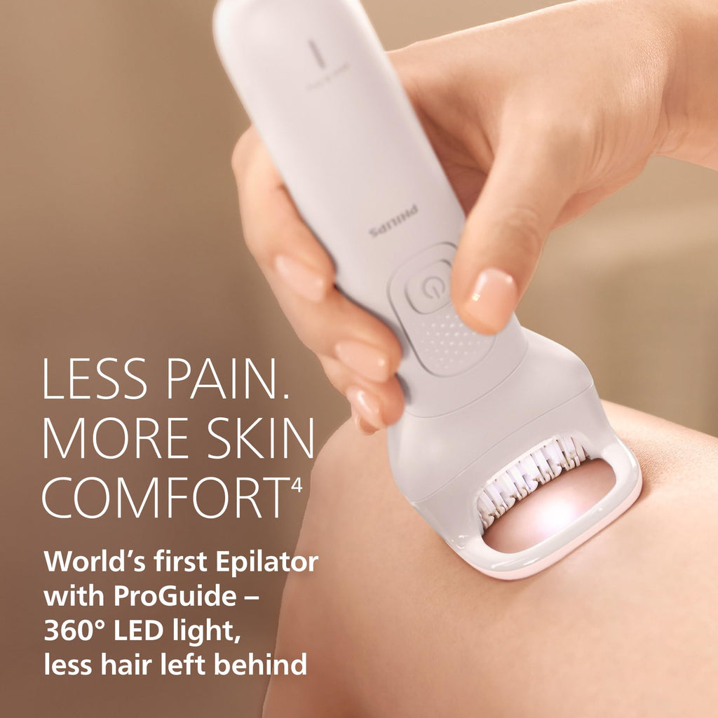 Cordless Wet and Dry Epilator with 7 Accessories I904