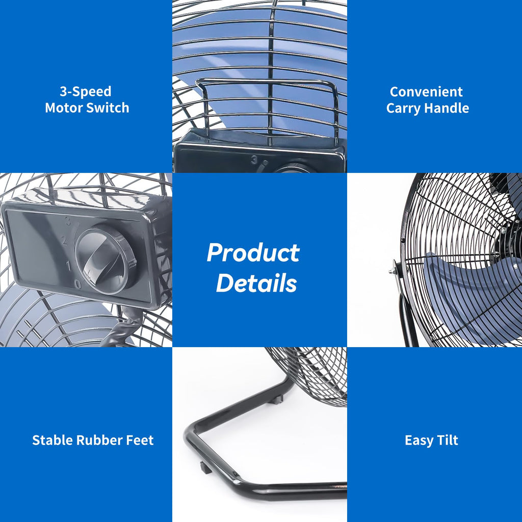 20 Inch High Velocity Industrial Floor Fan P5368