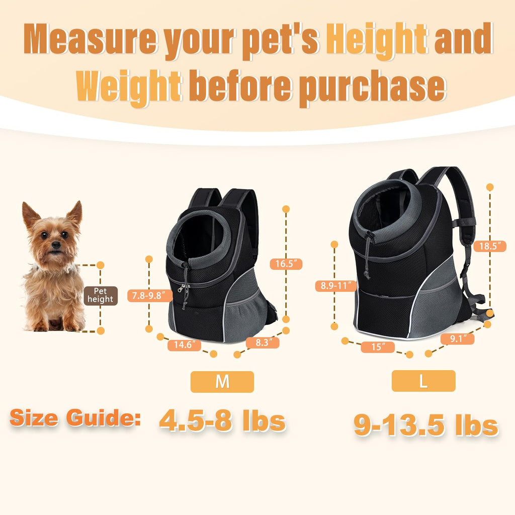 Adjustable Breathable Dog Carrier Backpack T7426