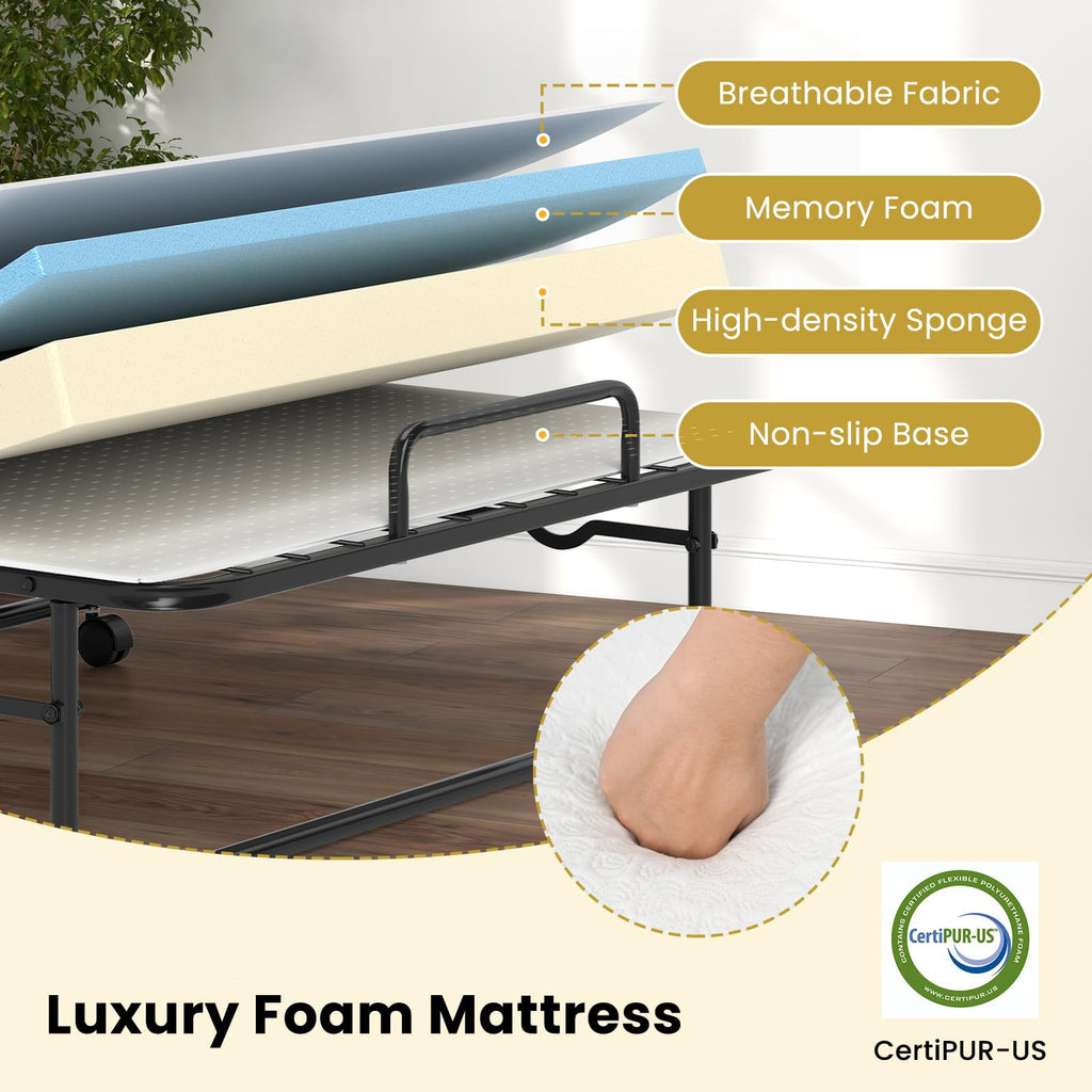 Twin Folding Bed with Mattress B82138