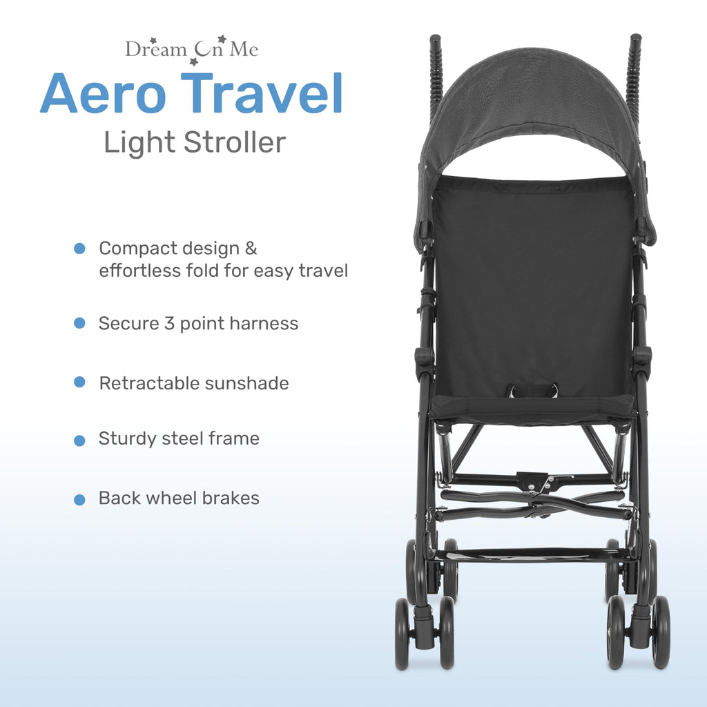 Black Lightweight Umbrella Stroller G2444