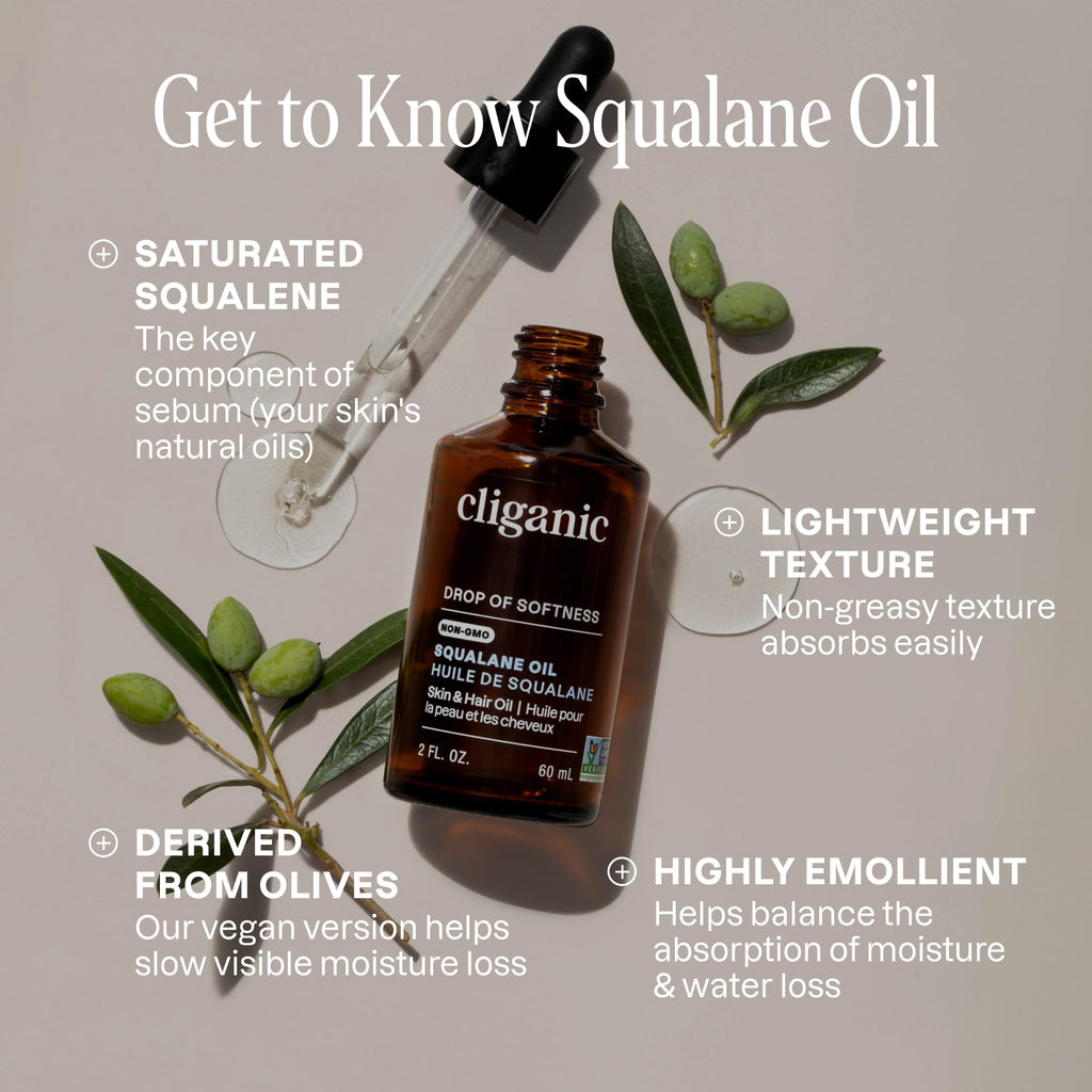 Pure Squalane Oil for Skin & Hair 1oz I674