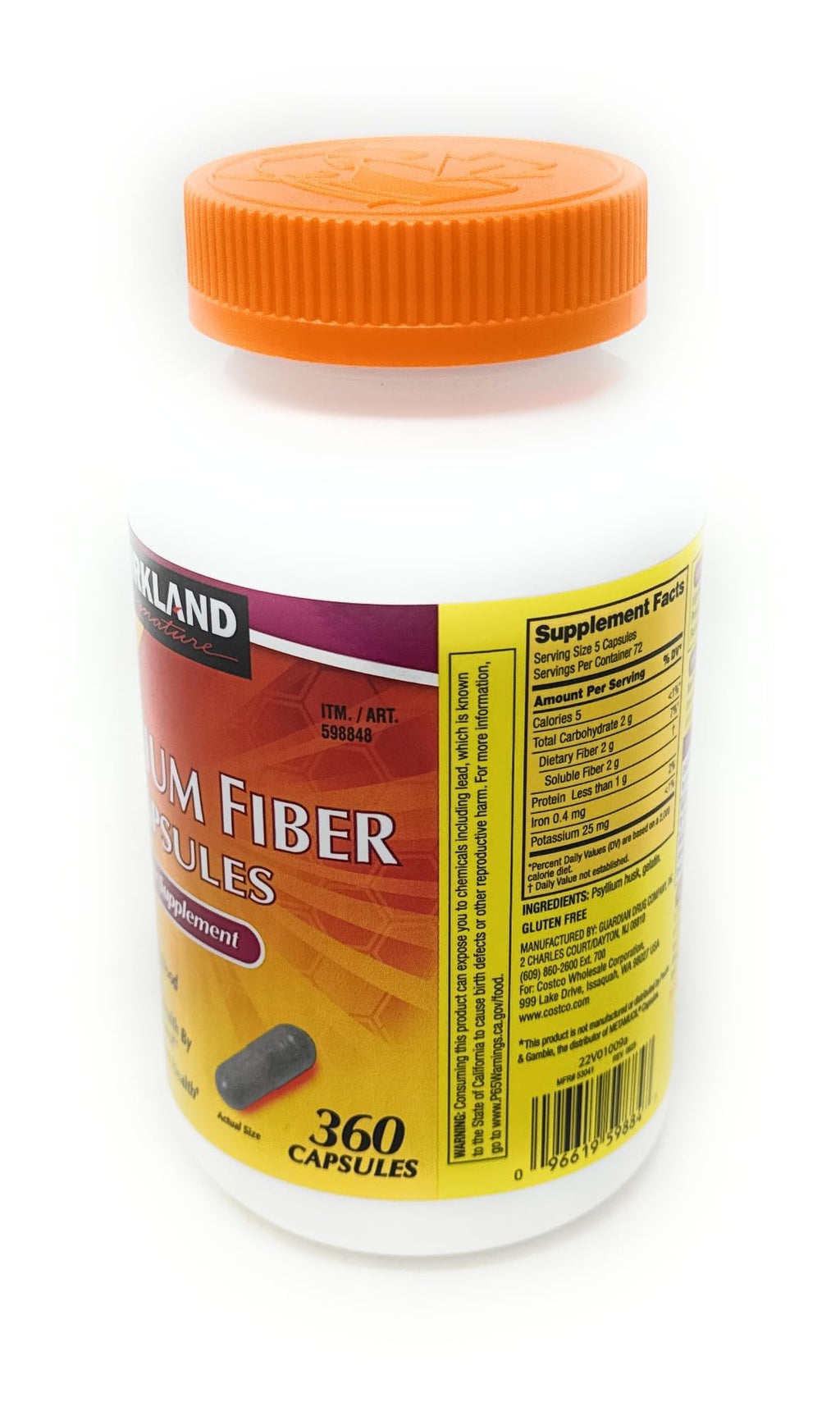 Fiber Supplement 360 Capsules B71851