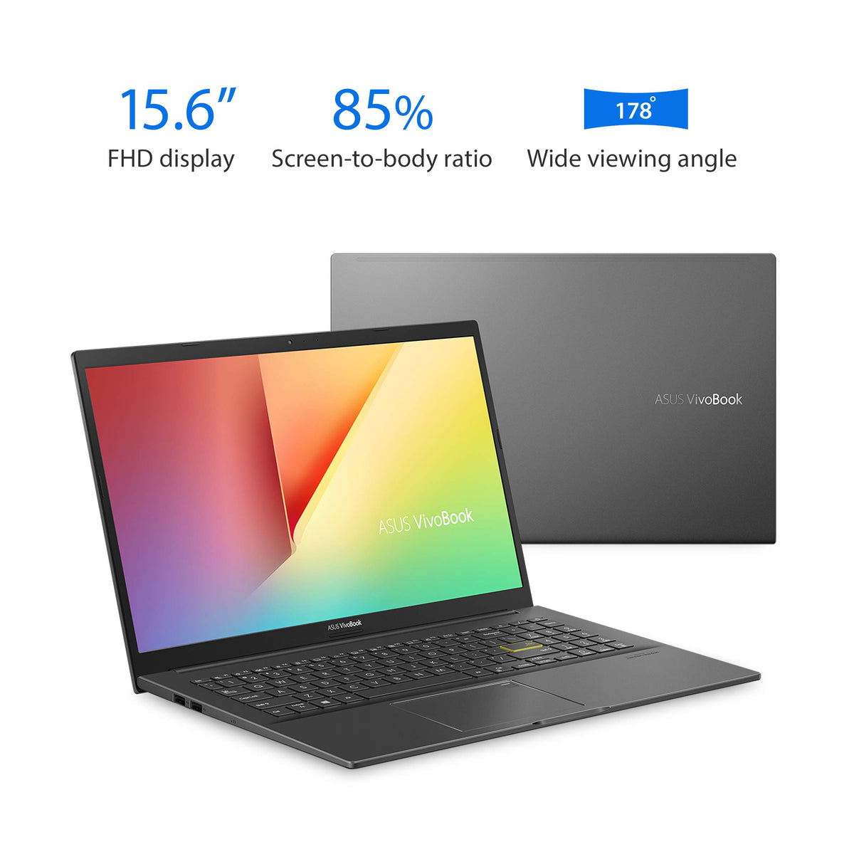 15.6” FHD Thin and Light Laptop, AMD Ryzen 5, 8GB RAM, 512GB SSD O728