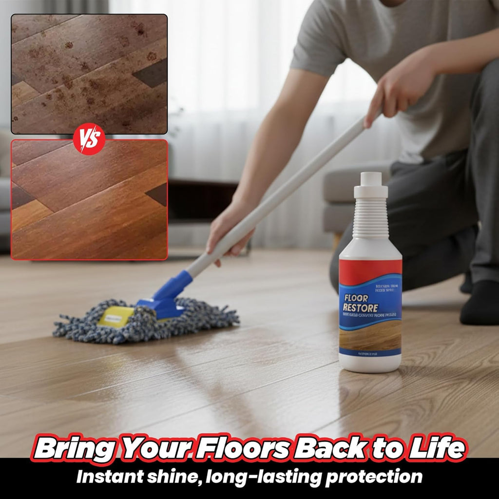 Floor Restore Cleaner, High Solid Content Floor Polish (2 PACK) T646970