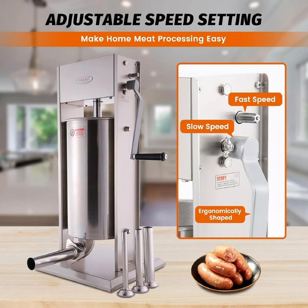 25 Lb Stainless Steel Vertical Sausage Stuffer J7840