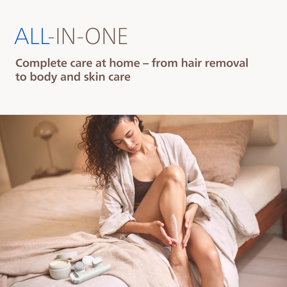 Cordless Wet and Dry Epilator with 7 Accessories I904