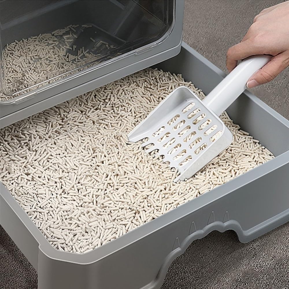 Foldable Enclosed Cat Litter Box with Lid O286218