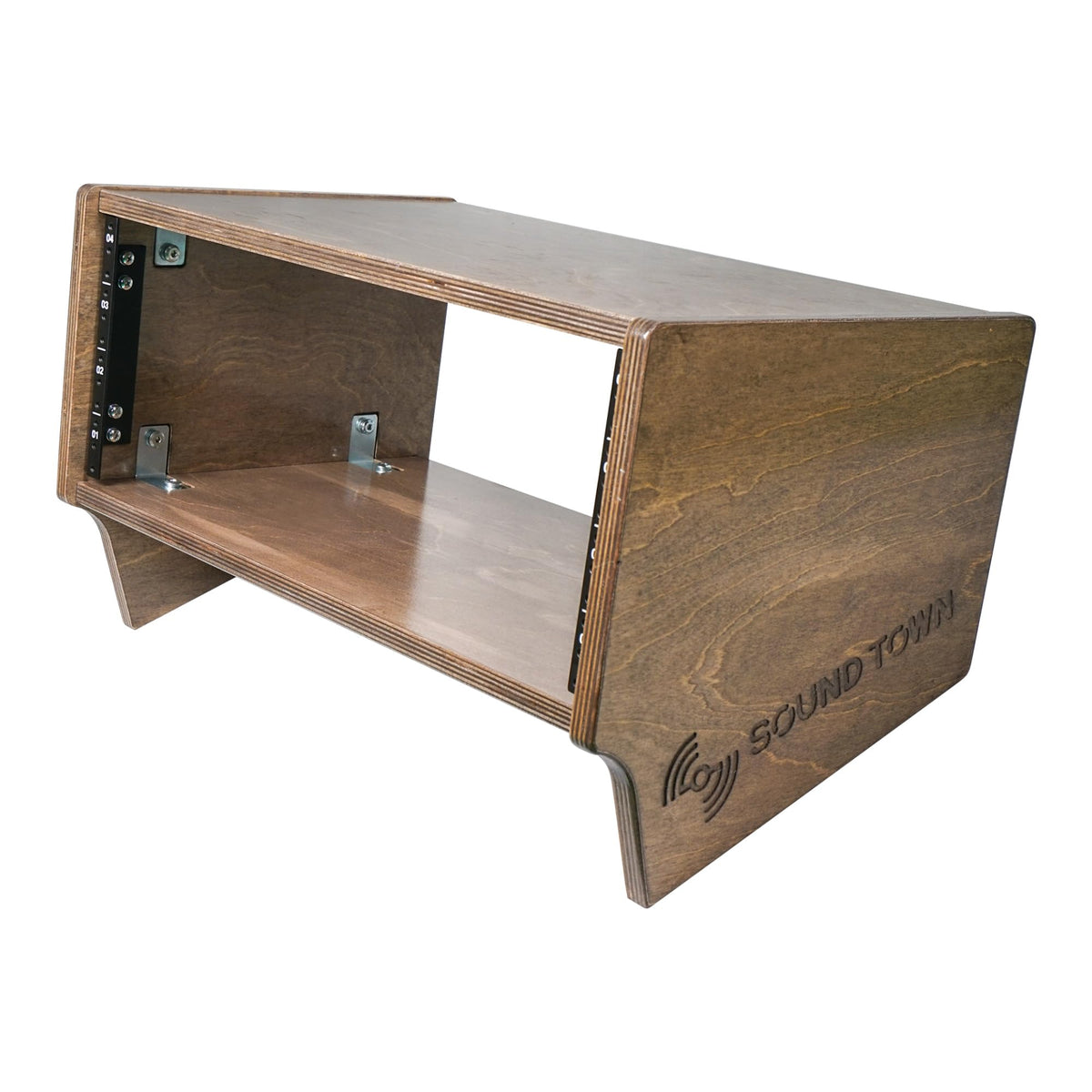4U Angled Desktop Studio Rack with Baltic Birch Plywood F819501