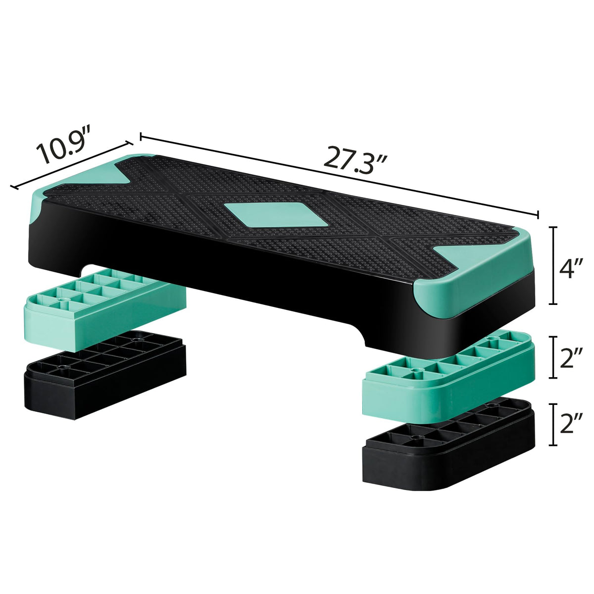 26.5 Inch Adjustable Aerobic Exercise Step Platform G374225