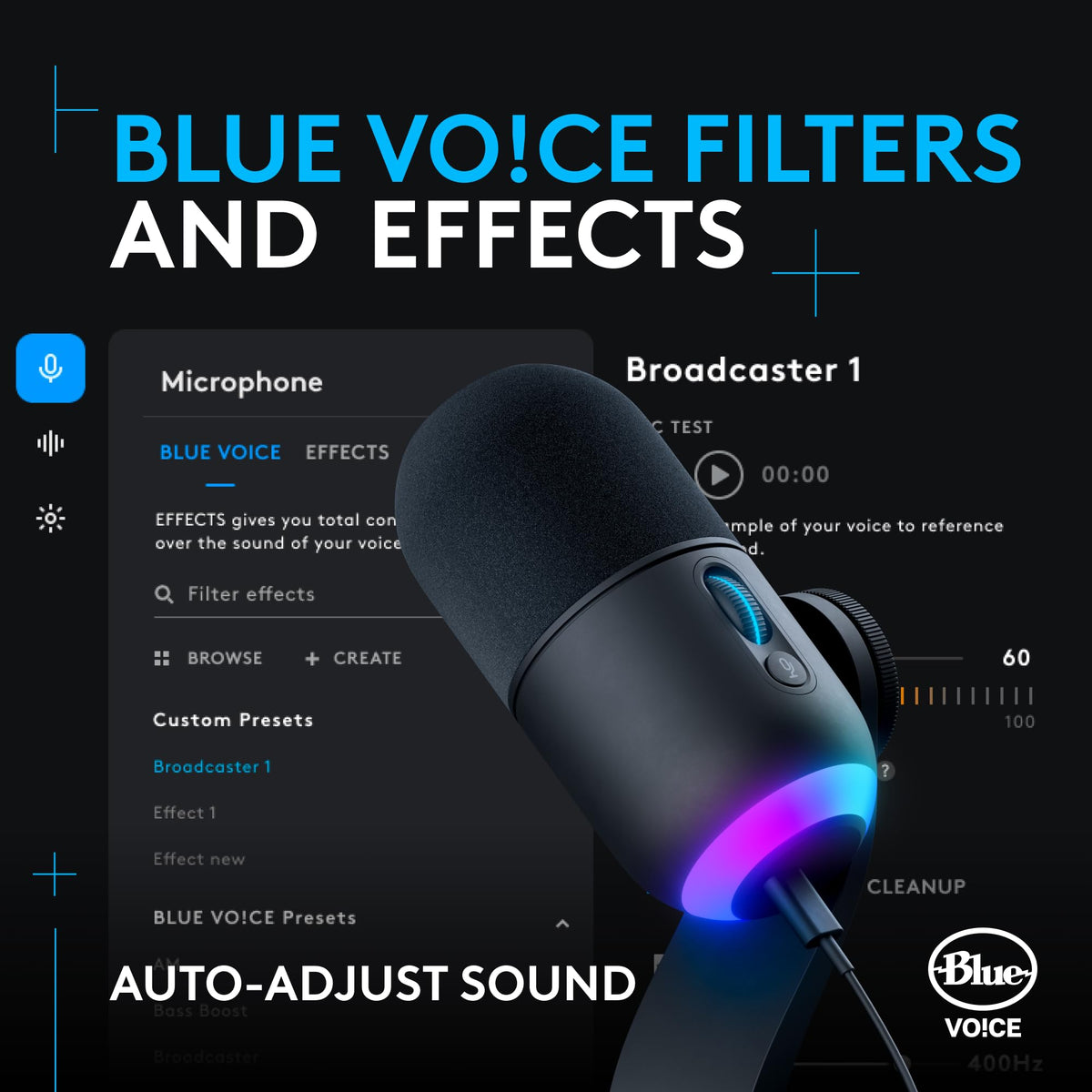 Black USB Dynamic Gaming Microphone A36558
