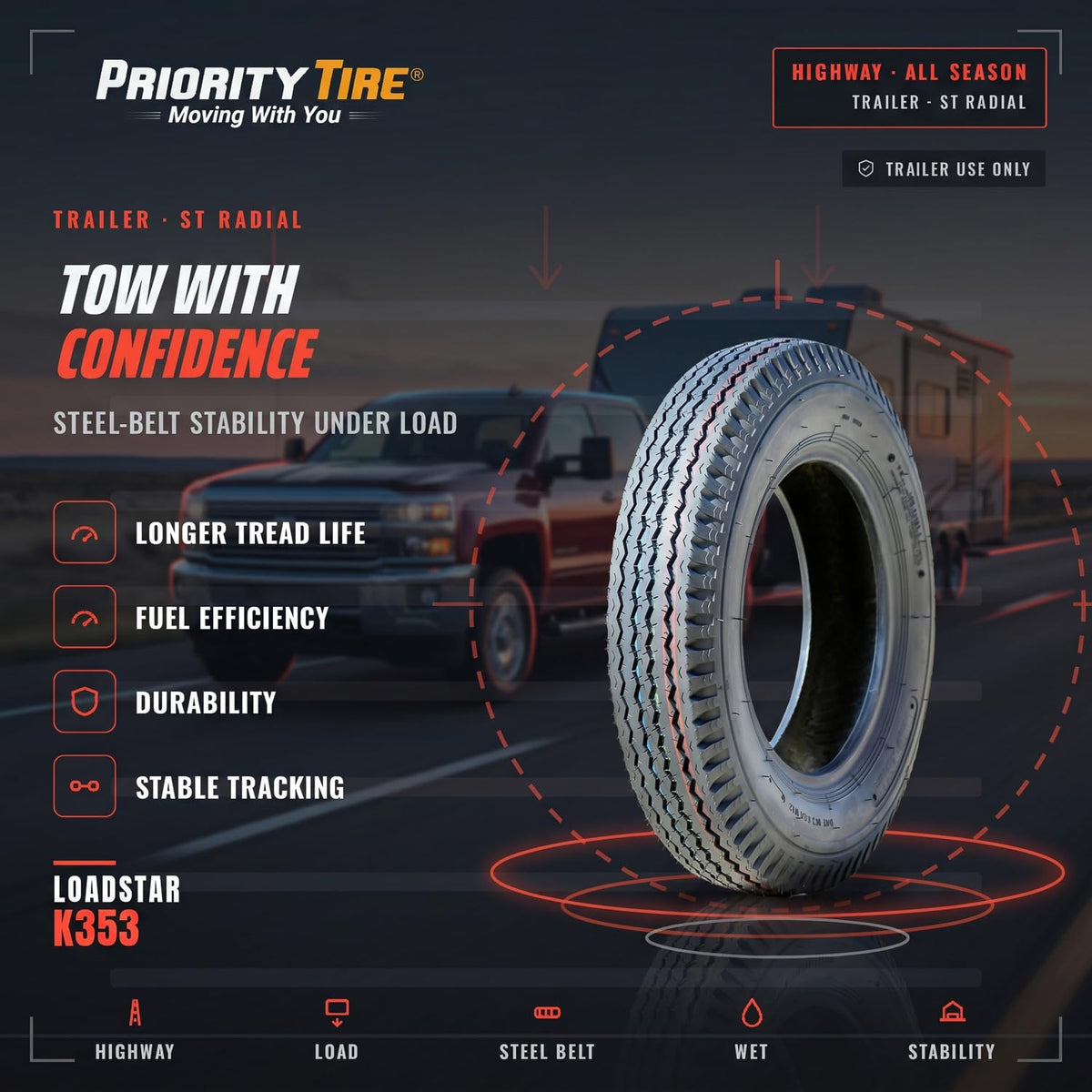 5.30X12" Trailer Tire O86362
