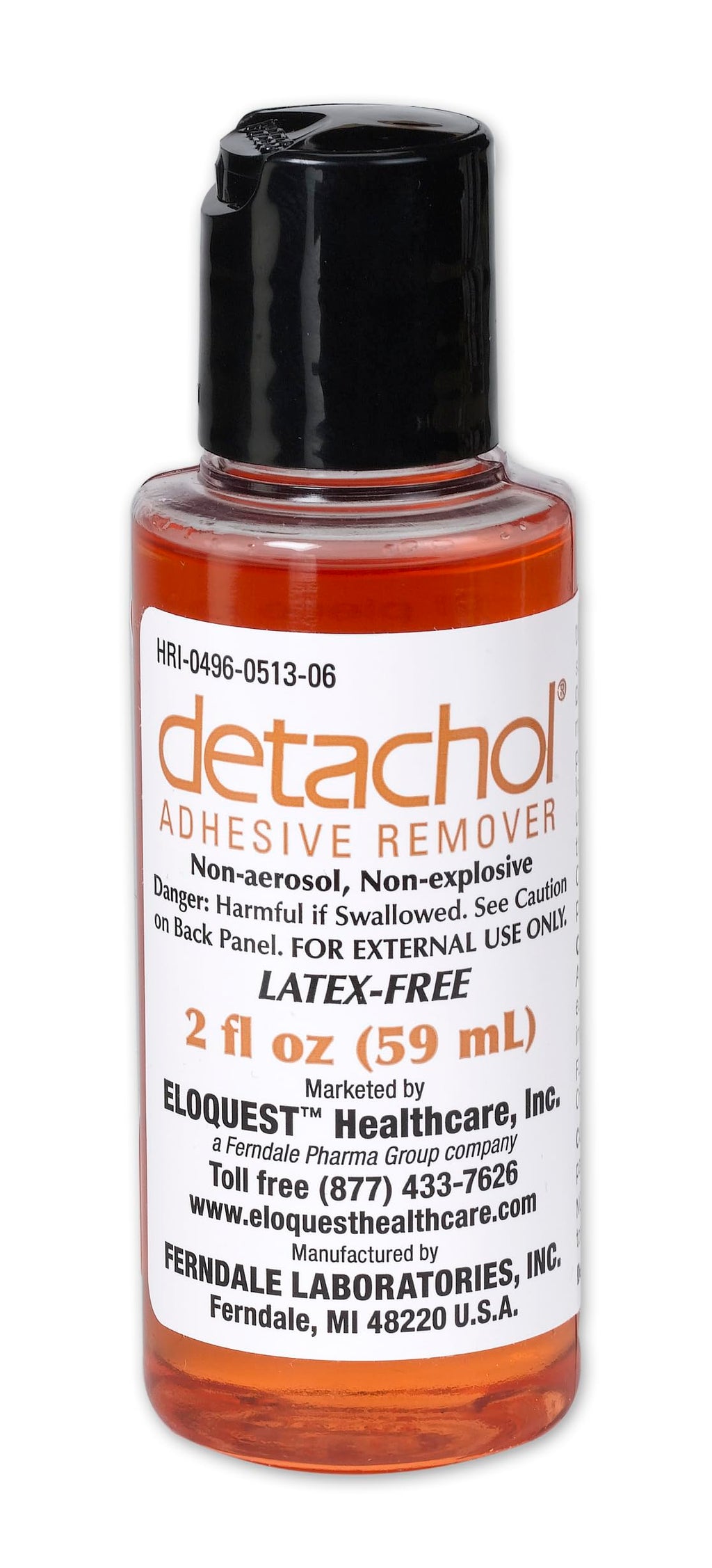 Adhesive Remover 2oz Bottle Alcohol and Acetone Free A757127
